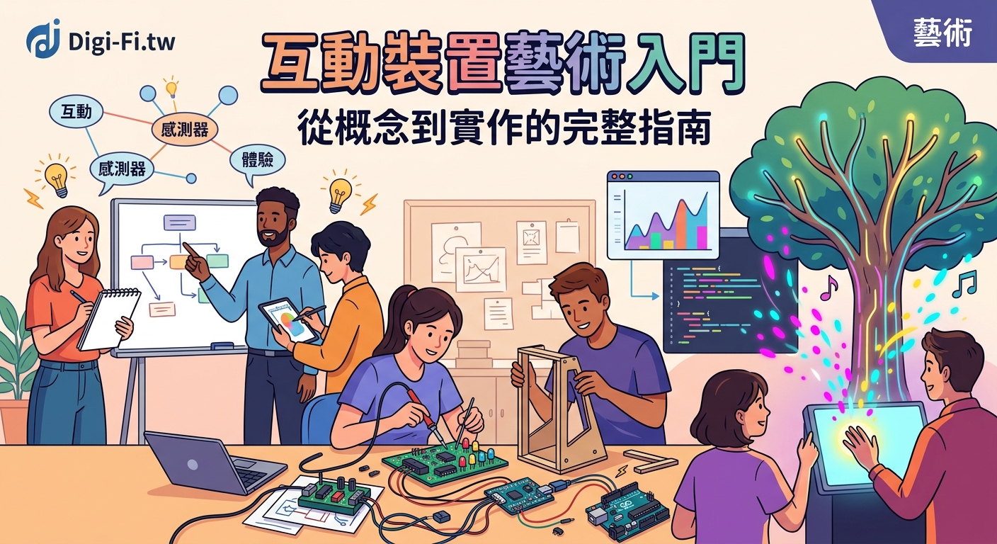 互動裝置藝術入門：從概念到實作的完整指南 - Illustration 1