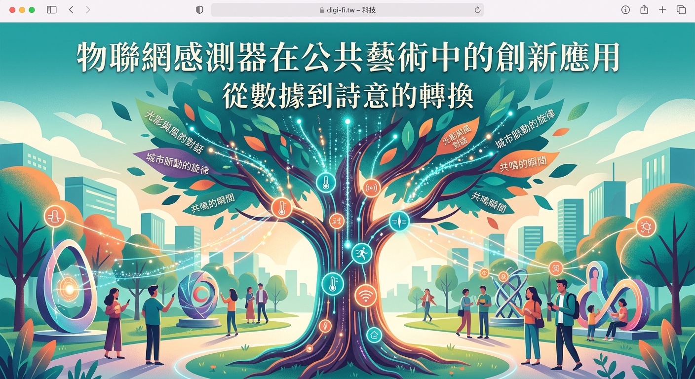 物聯網感測器在公共藝術中的創新應用：從數據到詩意的轉換 - Illustration 2