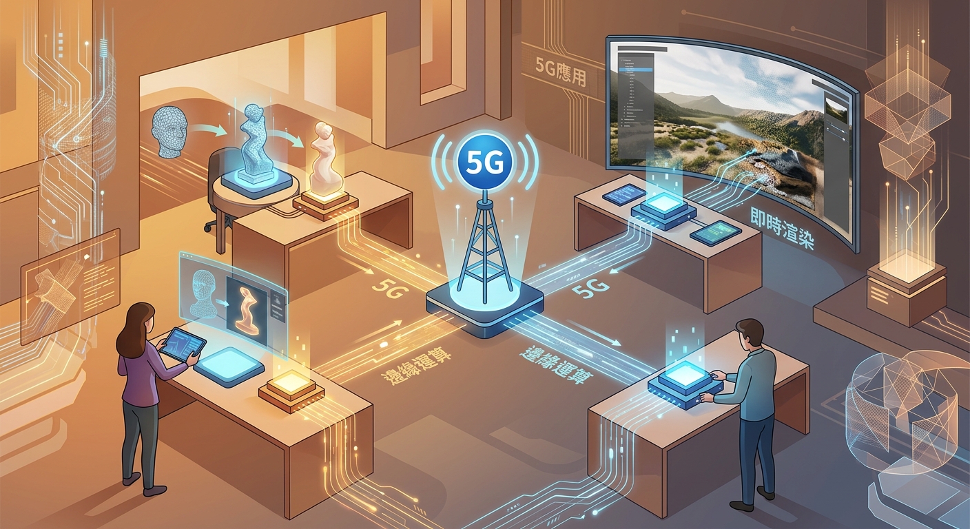 邊緣運算遇上藝術創作:5G 時代的即時渲染革命 - Illustration 1