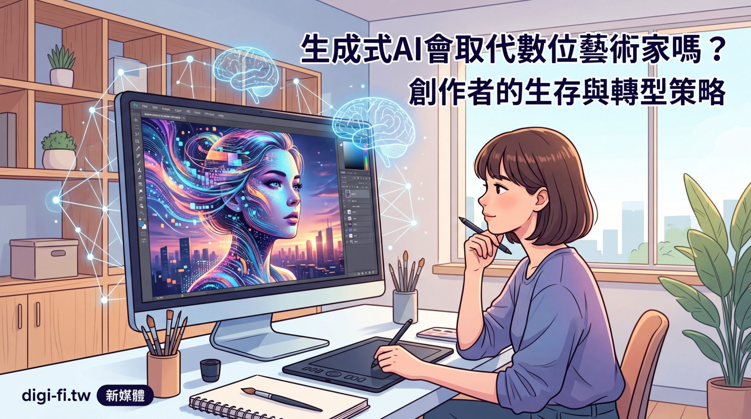 生成式AI會取代數位藝術家嗎?創作者的生存與轉型策略 - Illustration 1