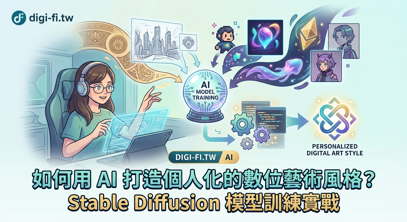 如何用 AI 打造個人化的數位藝術風格?Stable Diffusion 模型訓練實戰 - Illustration 1