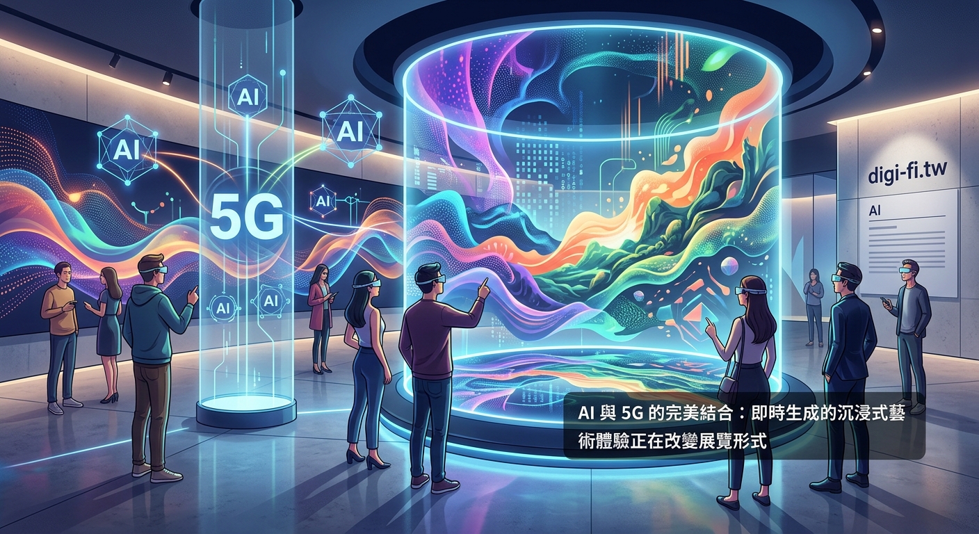 AI 與 5G 的完美結合：即時生成的沉浸式藝術體驗正在改變展覽形式 - Illustration 1