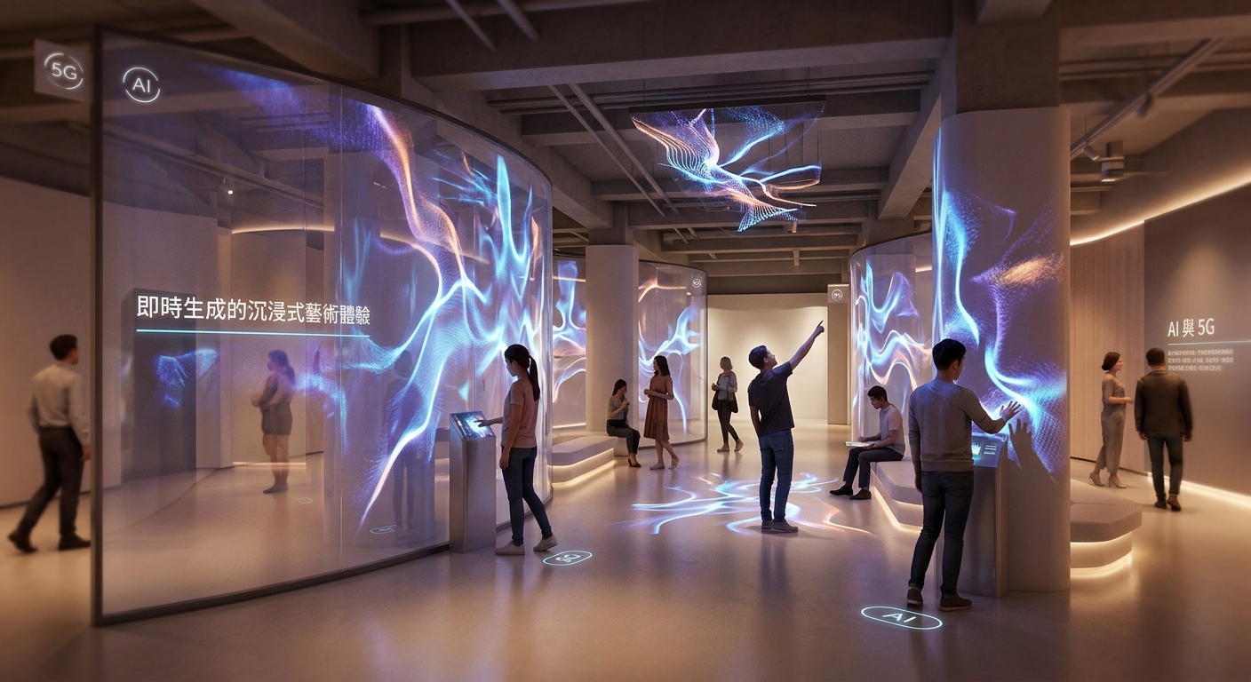 AI 與 5G 的完美結合：即時生成的沉浸式藝術體驗正在改變展覽形式 - Illustration 2