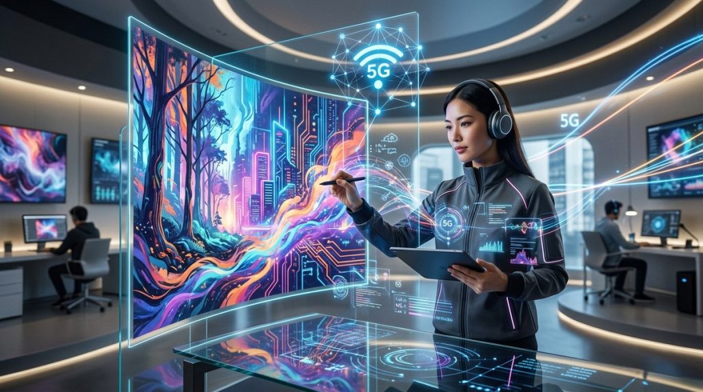 數位藝術的未來：AI與5G技術融合帶來的創作新可能