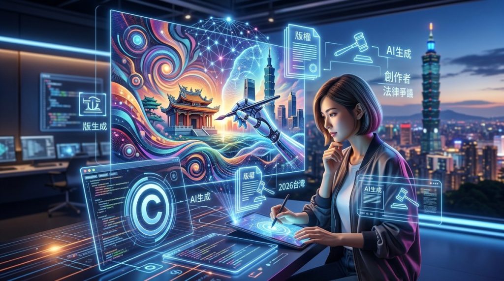 AI生成影像的版權歸誰？2026年台灣創作者必須知道的三大法律爭議